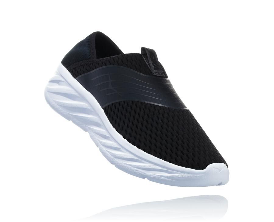 Hoka One One Sandalet Kadın Siyah/Beyaz - Ora Recovery - EC6041579